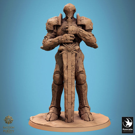 Sanctified Stone Guard, Rescale Miniatures | Dungeons and Dragons | Pathfinder | Table Top RPG | 3D Printed Model