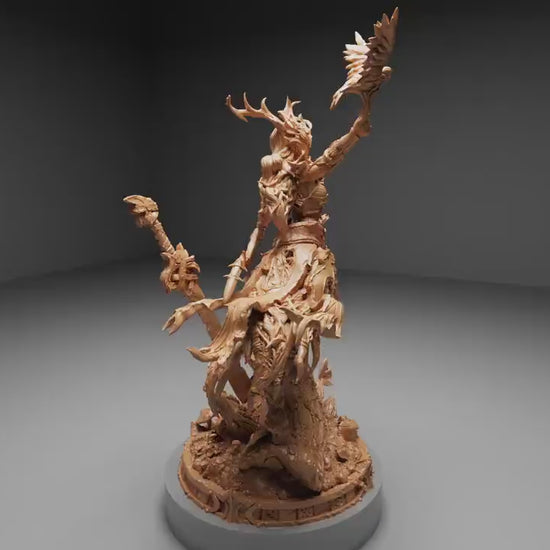 Lady of the Grove, Witchsong Miniatures | Dungeons and Dragons | Pathfinder | Table Top RPG | 3D Printed Model
