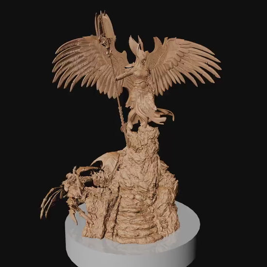 Revna Statue, Valkyrie, Ernest Nemirovsky| Dungeons and Dragons | Pathfinder | Table Top RPG | 3D Printed Model