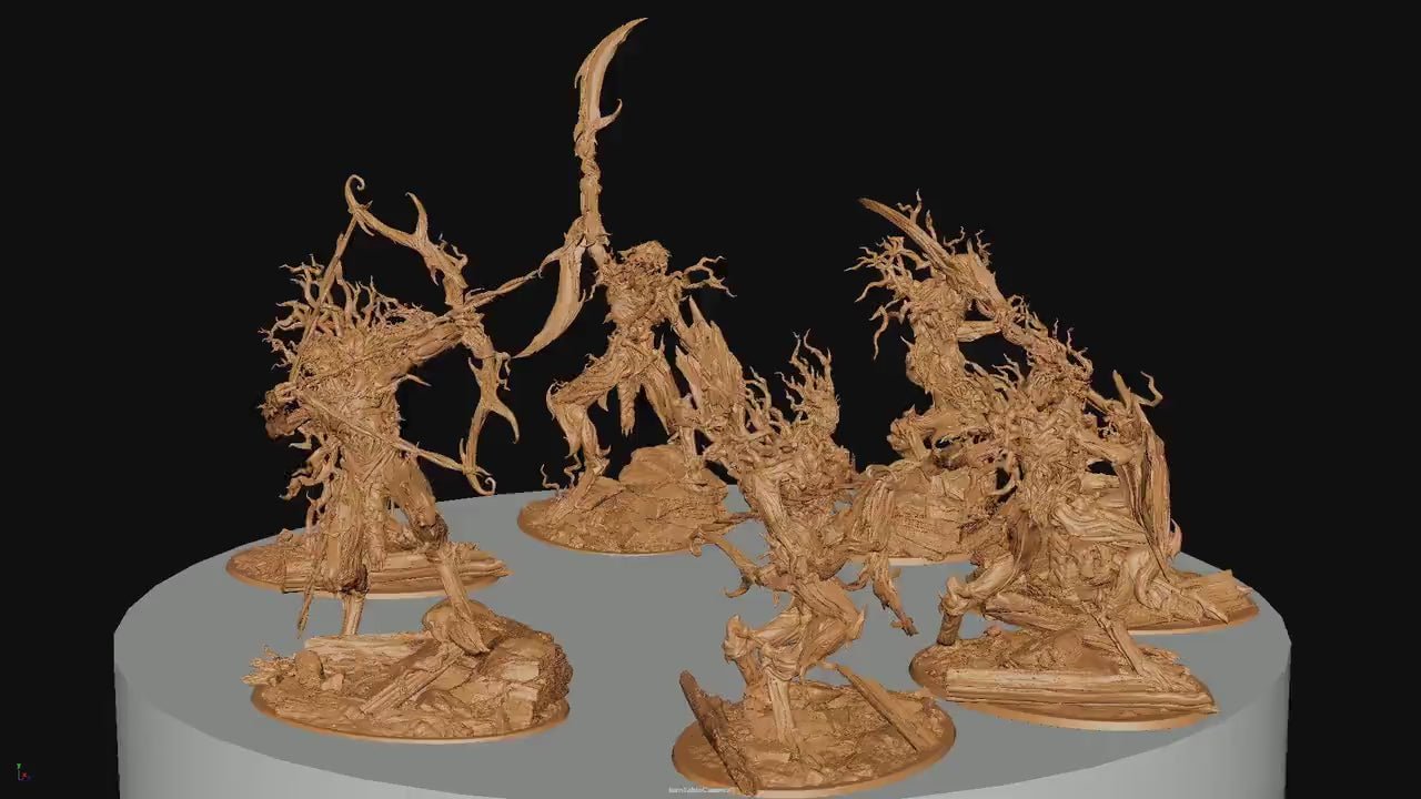 Twig Blights, Rescale Miniatures | Dungeons and Dragons | Pathfinder | Table Top RPG | 3D Printed Model