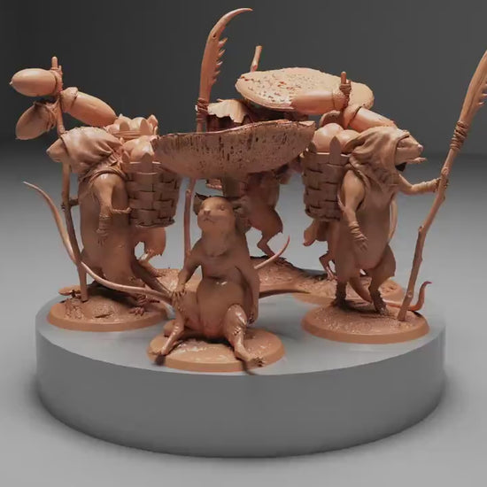 Peasant Adventurer Mice! Archduke Mousin, Lord of the Print | Dungeons and Dragons | Pathfinder | Table Top RPG | 3D Printed Model