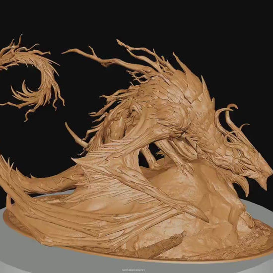 Briar Dragon, Curse of the Briar  | Dungeons and Dragons | Pathfinder | Table Top RPG | 3D Printed Model