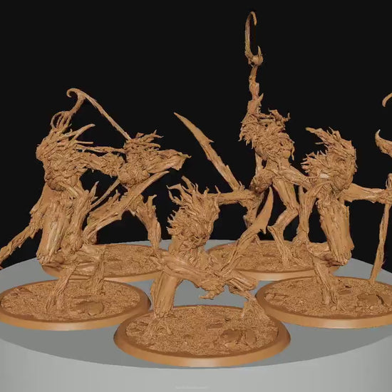 The Treefolk, Pack 1, Rescale Miniatures | Dungeons and Dragons | Pathfinder | Table Top RPG | 3D Printed Model