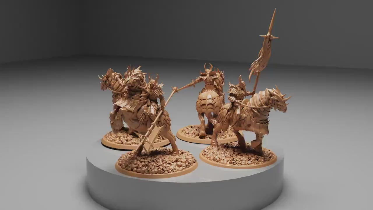Blood knight Cavalier Squadron, Order Immortalis,  | Dungeons and Dragons | Pathfinder | Table Top RPG | 3D Printed Model