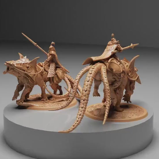 Spear Soldiers on Siri, Kingdom of Nela Dan, Lord of the Print | Dungeons and Dragons | Pathfinder | Table Top RPG | 3D Printed Model