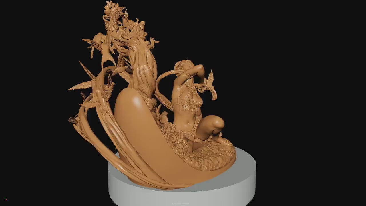 Spring, Statue, Ernest Nemirovsky | Dungeons and Dragons | Pathfinder | Table Top RPG | 3D Printed Model