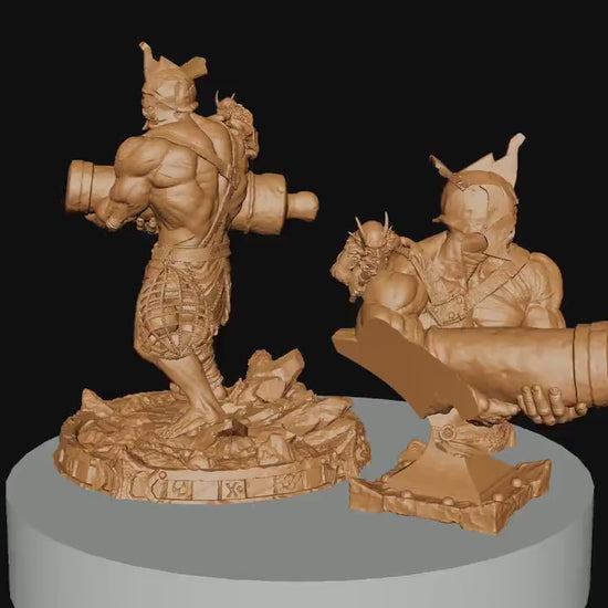 Mortar Ogre, Witchsong Miniatures | Dungeons and Dragons | Pathfinder | Table Top RPG | 3D Printed Model