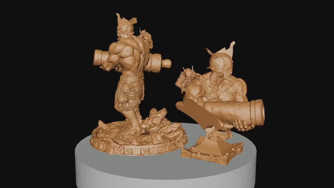 Mortar Ogre, Witchsong Miniatures | Dungeons and Dragons | Pathfinder | Table Top RPG | 3D Printed Model