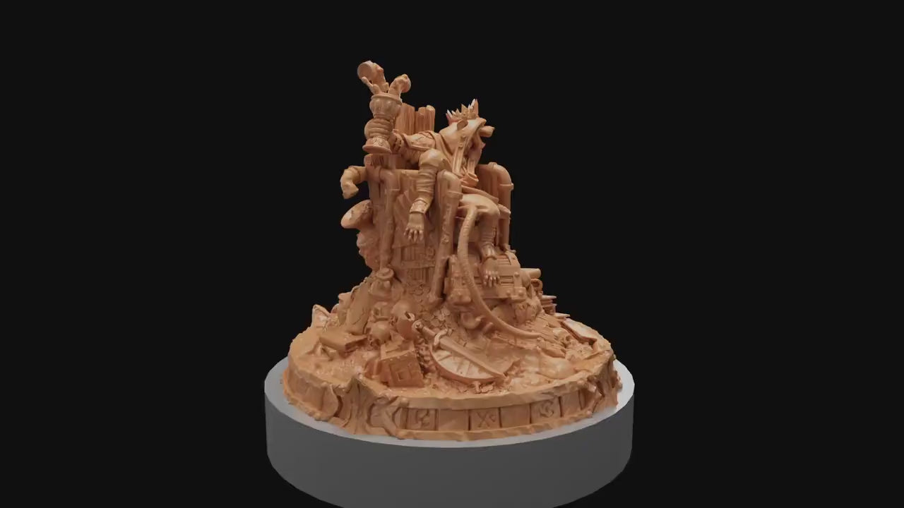 The Ratking, Witchsong Miniatures | Dungeons and Dragons | Pathfinder | Table Top RPG | 3D Printed Model
