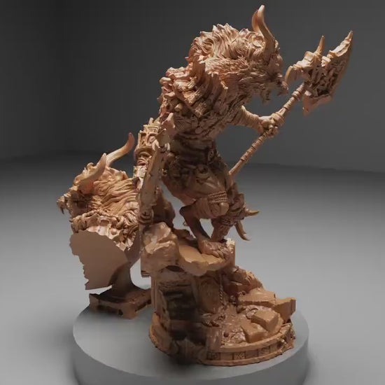 Ascendant Greatwolf, Bust Option, Witchsong Miniatures | Dungeons and Dragons | Pathfinder | Table Top RPG | 3D Printed Model