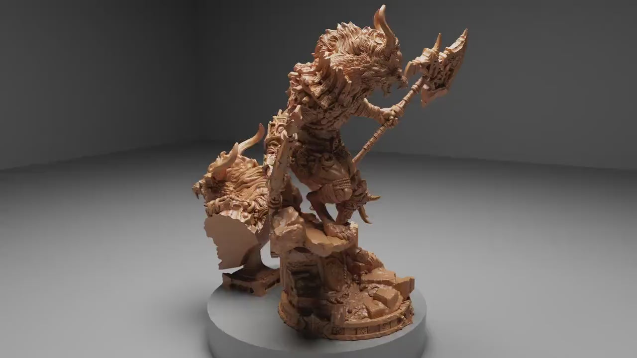 Ascendant Greatwolf, Bust Option, Witchsong Miniatures | Dungeons and Dragons | Pathfinder | Table Top RPG | 3D Printed Model