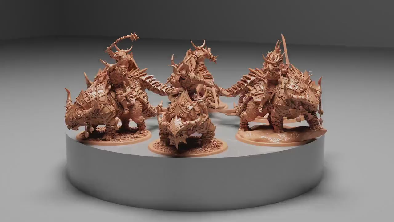Araki Sword/Flail Riders, Unchained,  | Dungeons and Dragons | Pathfinder | Table Top RPG | 3D Printed Model