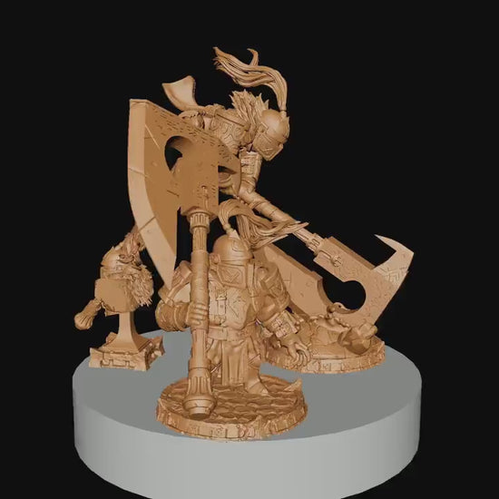 Knight of Stature and Action, Witchsong Miniatures | Dungeons and Dragons | Pathfinder | Table Top RPG | 3D Printed Model