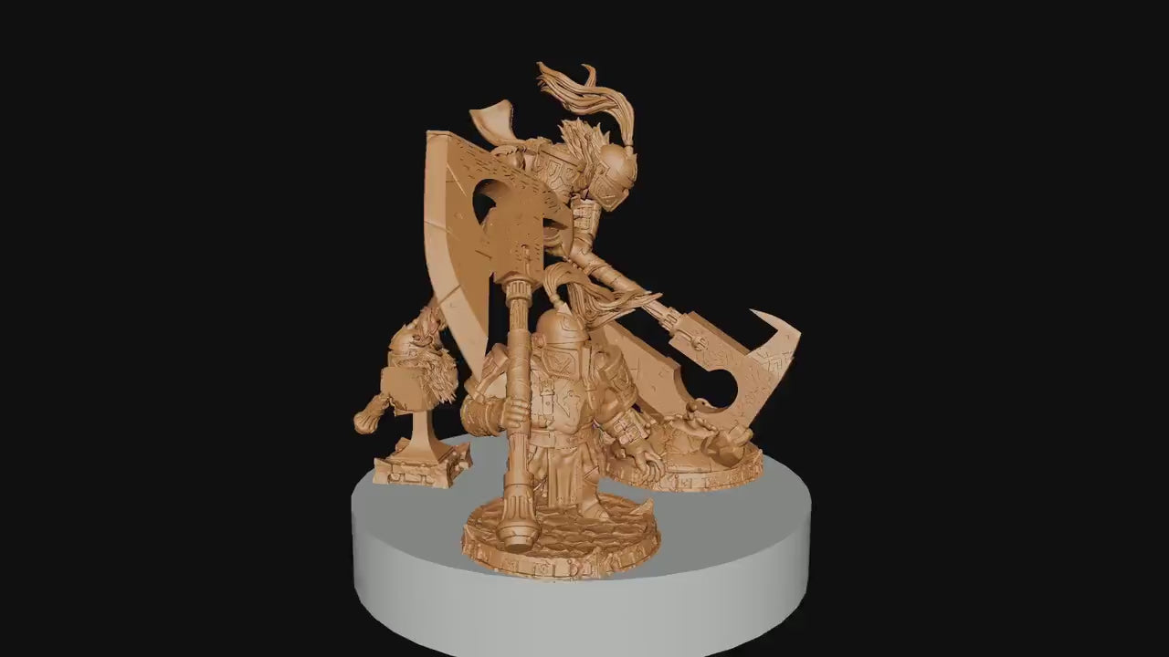 Knight of Stature and Action, Witchsong Miniatures | Dungeons and Dragons | Pathfinder | Table Top RPG | 3D Printed Model