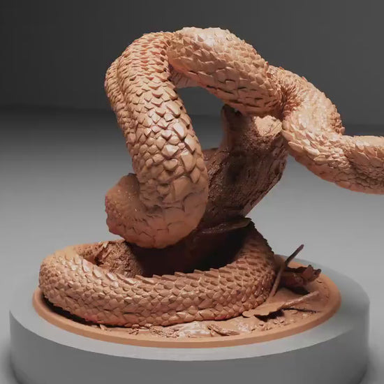 VIPER SNAKE, Archduke Mousin, Lord of the Print | Dungeons and Dragons | Pathfinder | Table Top RPG | 3D Printed Model