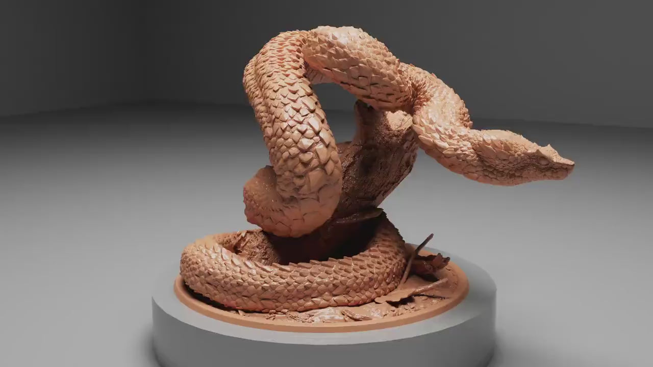 VIPER SNAKE, Archduke Mousin, Lord of the Print | Dungeons and Dragons | Pathfinder | Table Top RPG | 3D Printed Model