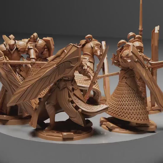Pretorian Guards, Elvish Kingdom Nela Dan,  | Dungeons and Dragons | Pathfinder | Table Top RPG | 3D Printed Model