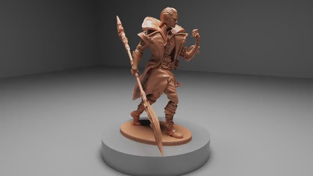 Glynris the Hexblade Warlock, Powerful NPC, Ernest Nemirovsky | Dungeons and Dragons | Pathfinder | Table Top RPG | 3D Printed Model