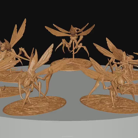 Fyrionis Riders, Rescale Miniatures | Dungeons and Dragons | Pathfinder | Table Top RPG | 3D Printed Model