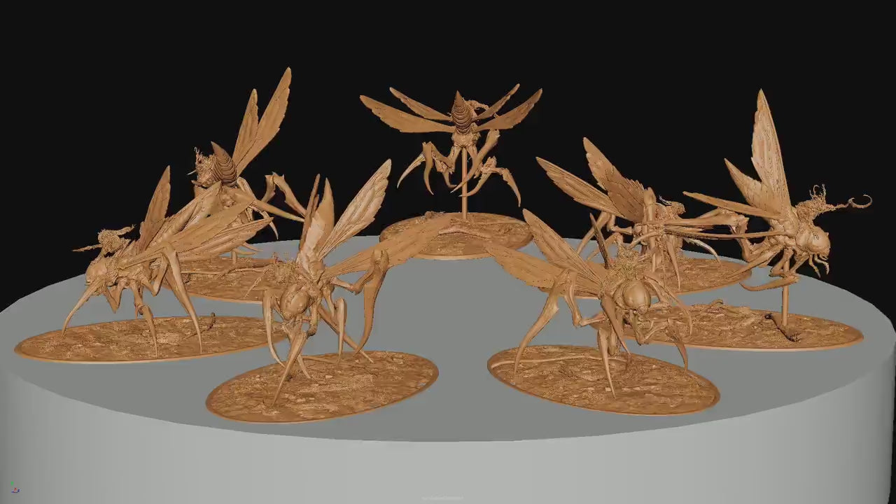 Fyrionis Riders, Rescale Miniatures | Dungeons and Dragons | Pathfinder | Table Top RPG | 3D Printed Model