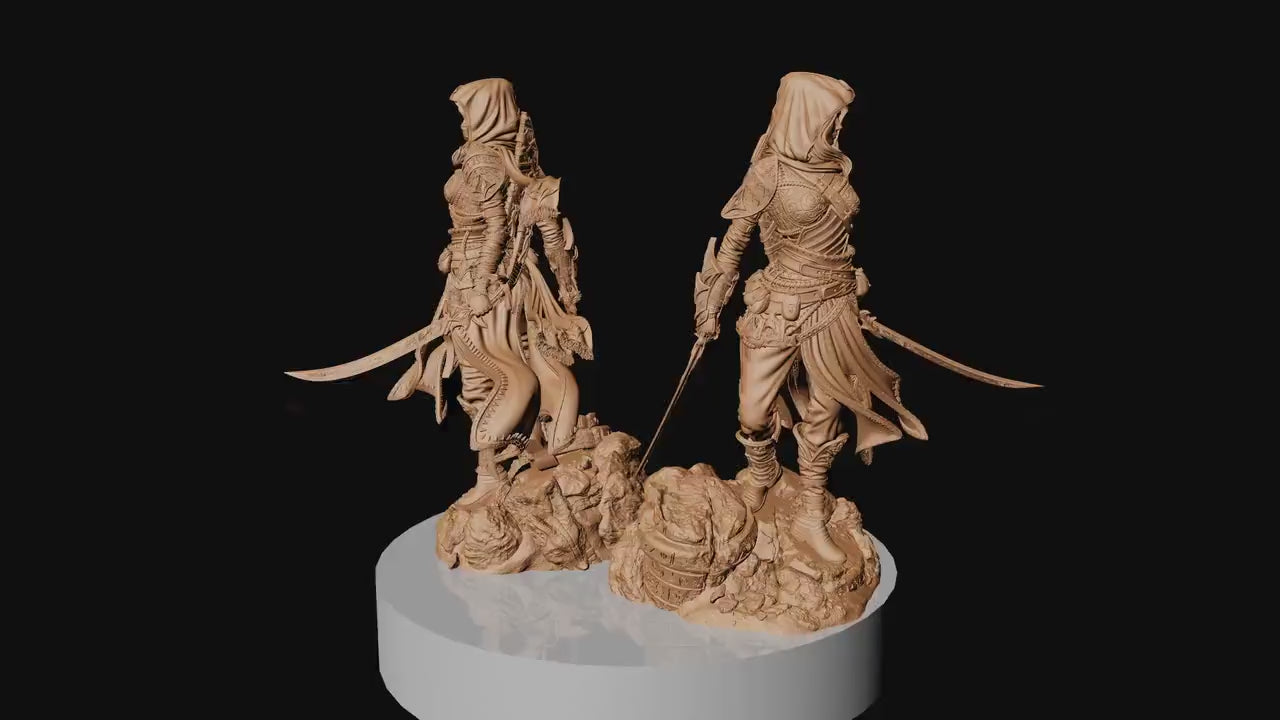 Artemesia, Assassin, Powerful NPC, Ernest Nemirovsky | Dungeons and Dragons | Pathfinder | Table Top RPG | 3D Printed Model
