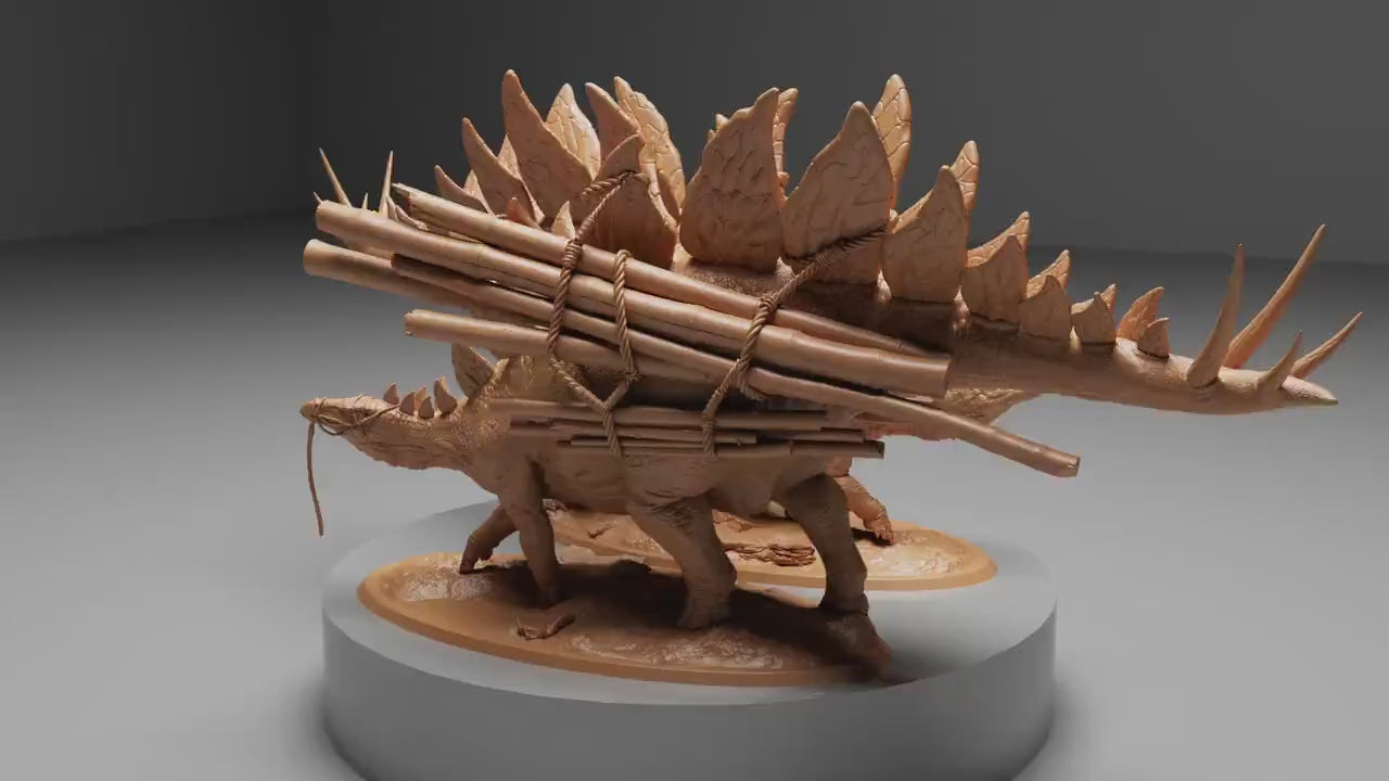 Stegosaurus, Dinotopia, Lord of the Print | Dungeons and Dragons | Pathfinder | Table Top RPG | 3D Printed Model