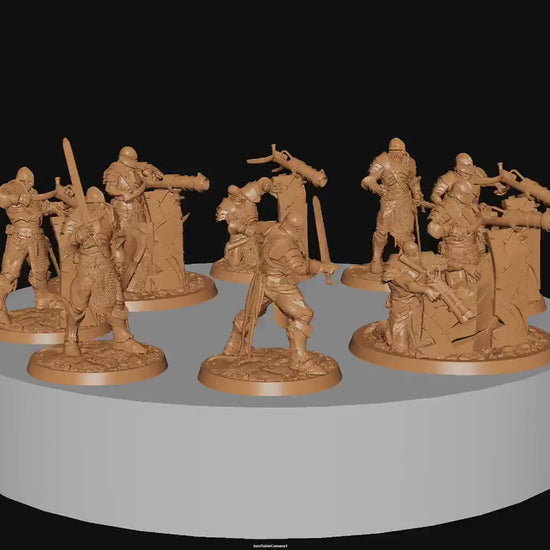 Knights of Valor, Pack 2, Unchained,  | Dungeons and Dragons | Pathfinder | Table Top RPG | 3D Printed Model