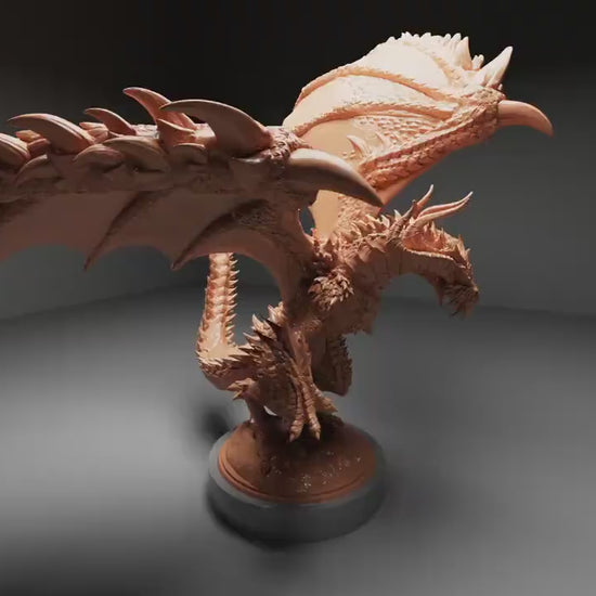 Bahamut, God Dragon, Lord of the Print | Dungeons and Dragons | Pathfinder | Table Top RPG | 3D Printed Model