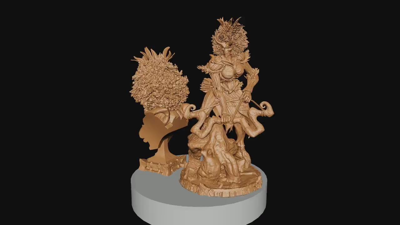 Avatar of Spring, Witchsong Miniatures | Dungeons and Dragons | Pathfinder | Table Top RPG | 3D Printed Model
