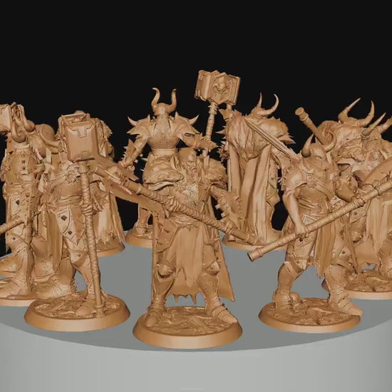 Commanders, Rescale Miniatures | Dungeons and Dragons | Pathfinder | Table Top RPG | 3D Printed Model
