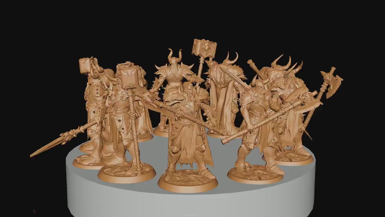 Commanders, Rescale Miniatures | Dungeons and Dragons | Pathfinder | Table Top RPG | 3D Printed Model