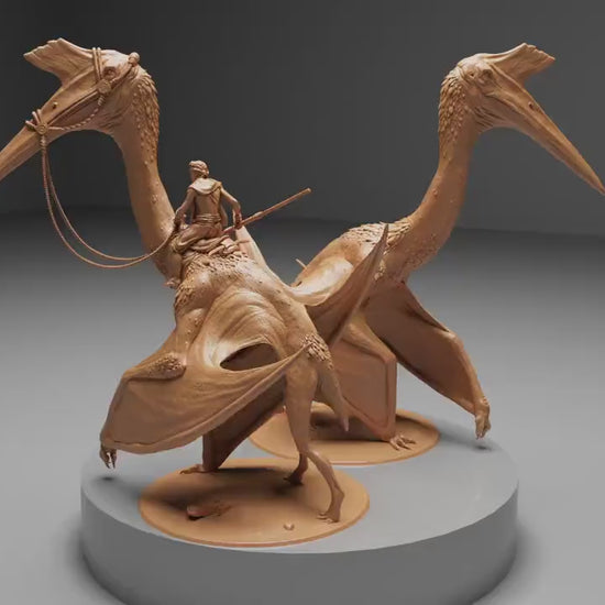 Quetzalcoatlus, Dinotopia, Lord of the Print | Dungeons and Dragons | Pathfinder | Table Top RPG | 3D Printed Model