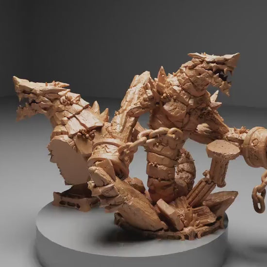 Temple Guardian Golem Miniature | Aussie 3D Printed Miniatures and Terrain