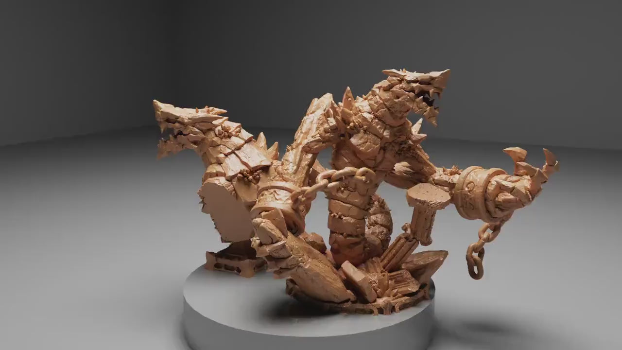 Temple Guardian Golem Miniature | Aussie 3D Printed Miniatures and Terrain