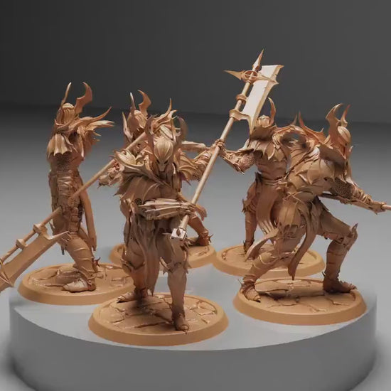 Blood knight Halberd Squadron, Order Immortalis,  | Dungeons and Dragons | Pathfinder | Table Top RPG | 3D Printed Model