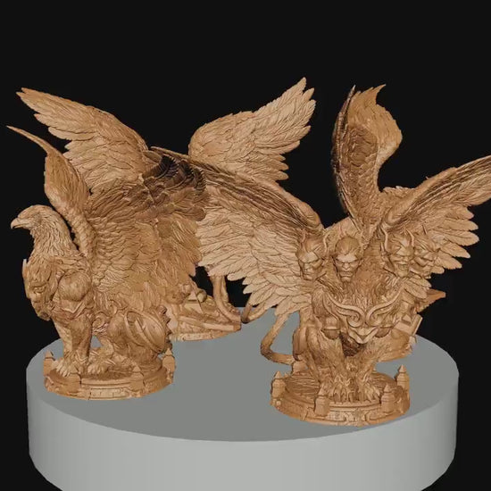 Hydra Sphynx, Witchsong Miniatures | Dungeons and Dragons | Pathfinder | Table Top RPG | 3D Printed Model