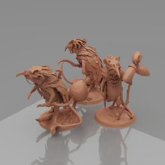 Shaman/Mage Adventurer Mice!, Archduke Mousin, Lord of the Print | Dungeons and Dragons | Pathfinder | Table Top RPG | 3D Printed Model