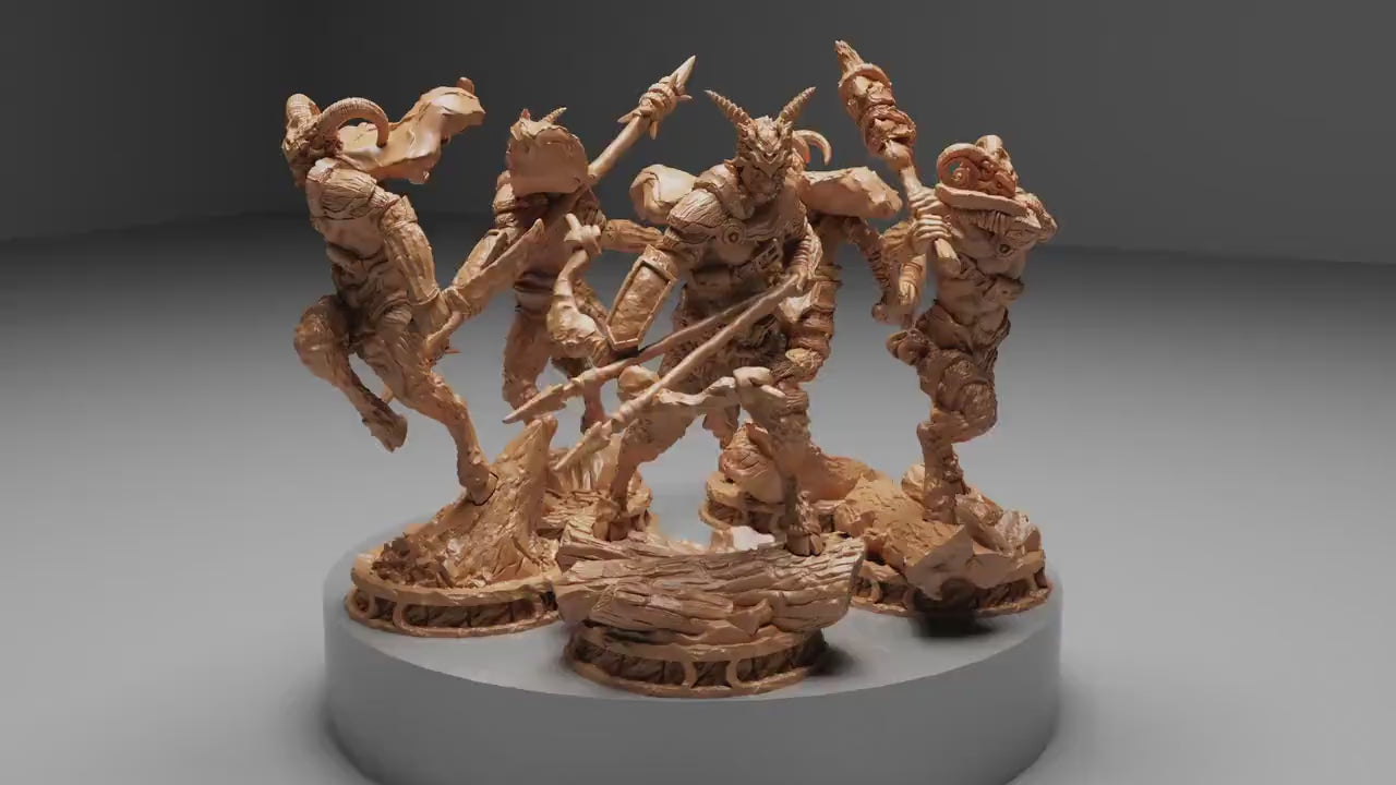 Lord of the Grove Soldiers, Witchsong Miniatures | Dungeons and Dragons | Pathfinder | Table Top RPG | 3D Printed Model |