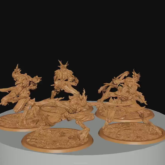 The Treefolk, Pack 2, Rescale Miniatures | Dungeons and Dragons | Pathfinder | Table Top RPG | 3D Printed Model