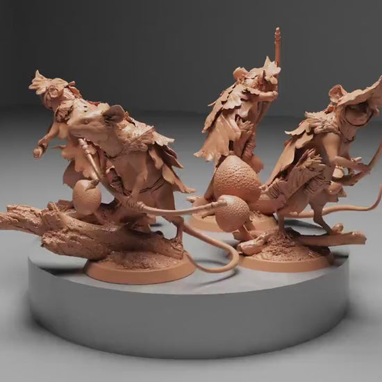 Archer Adventurer Mice! Archduke Mousin,  | Dungeons and Dragons | Pathfinder | Table Top RPG | 3D Printed Model