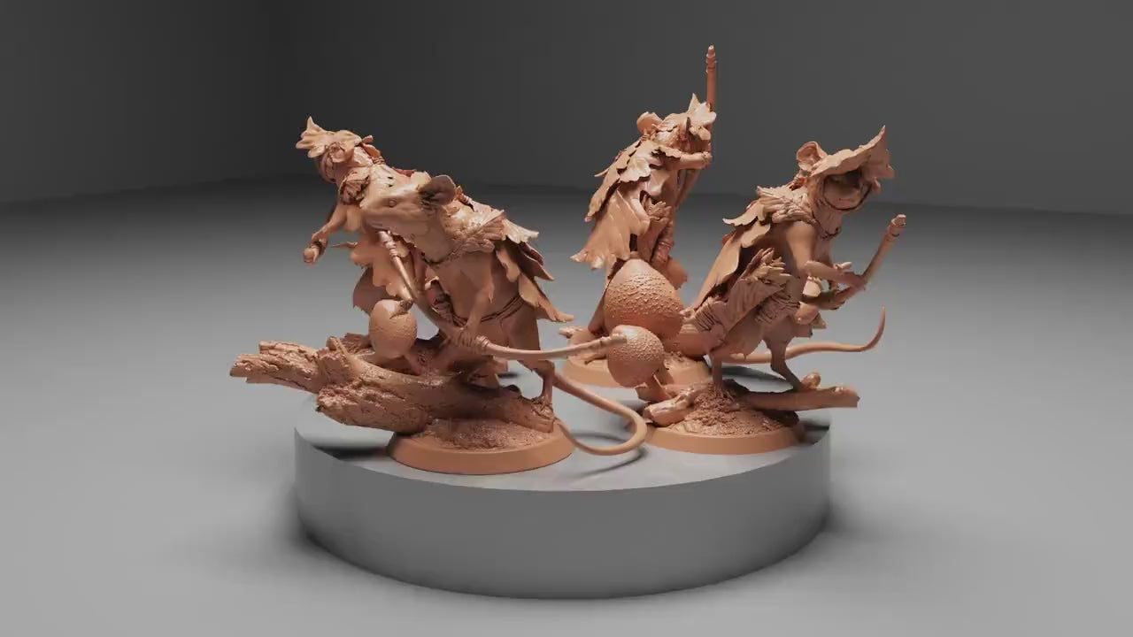 Archer Adventurer Mice! Archduke Mousin,  | Dungeons and Dragons | Pathfinder | Table Top RPG | 3D Printed Model