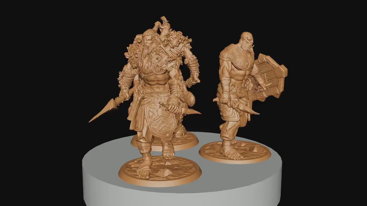 Orcs n' Lil Stabbers, Rescale Miniatures | Dungeons and Dragons | Pathfinder | Table Top RPG | 3D Printed Model