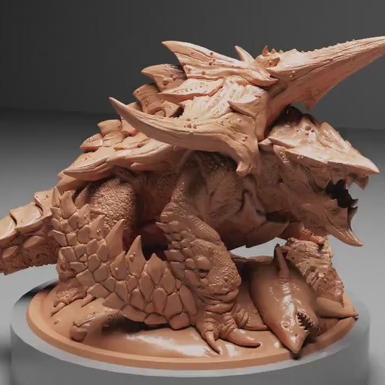 Turtle Dragon, Giant Dragon,  | Dungeons and Dragons | Pathfinder | Table Top RPG | 3D Printed Model