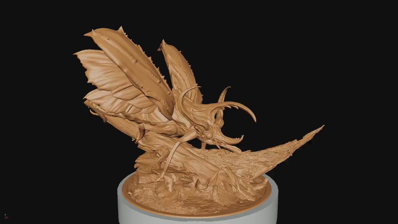 Royal Fae Great Beatle, Rescale Miniatures | Dungeons and Dragons | Pathfinder | Table Top RPG | 3D Printed Model