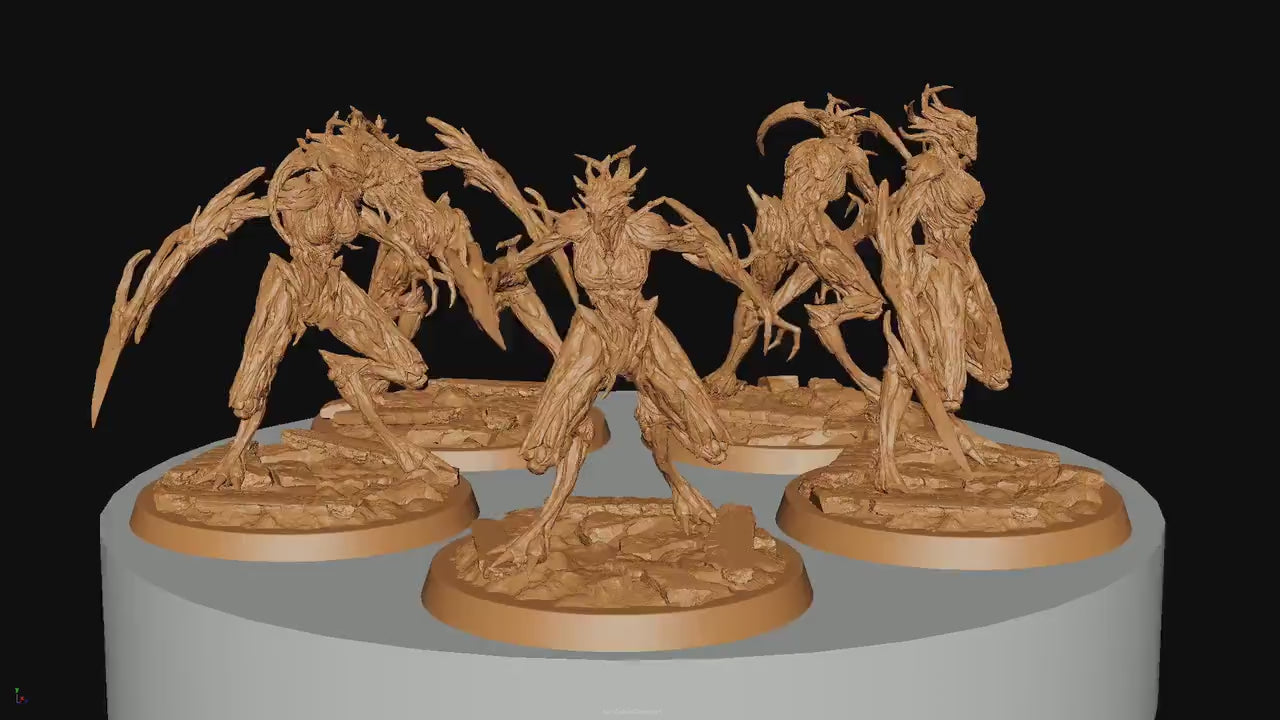 Woodfey, P2, Rescale Miniatures | Dungeons and Dragons | Pathfinder | Table Top RPG | 3D Printed Model