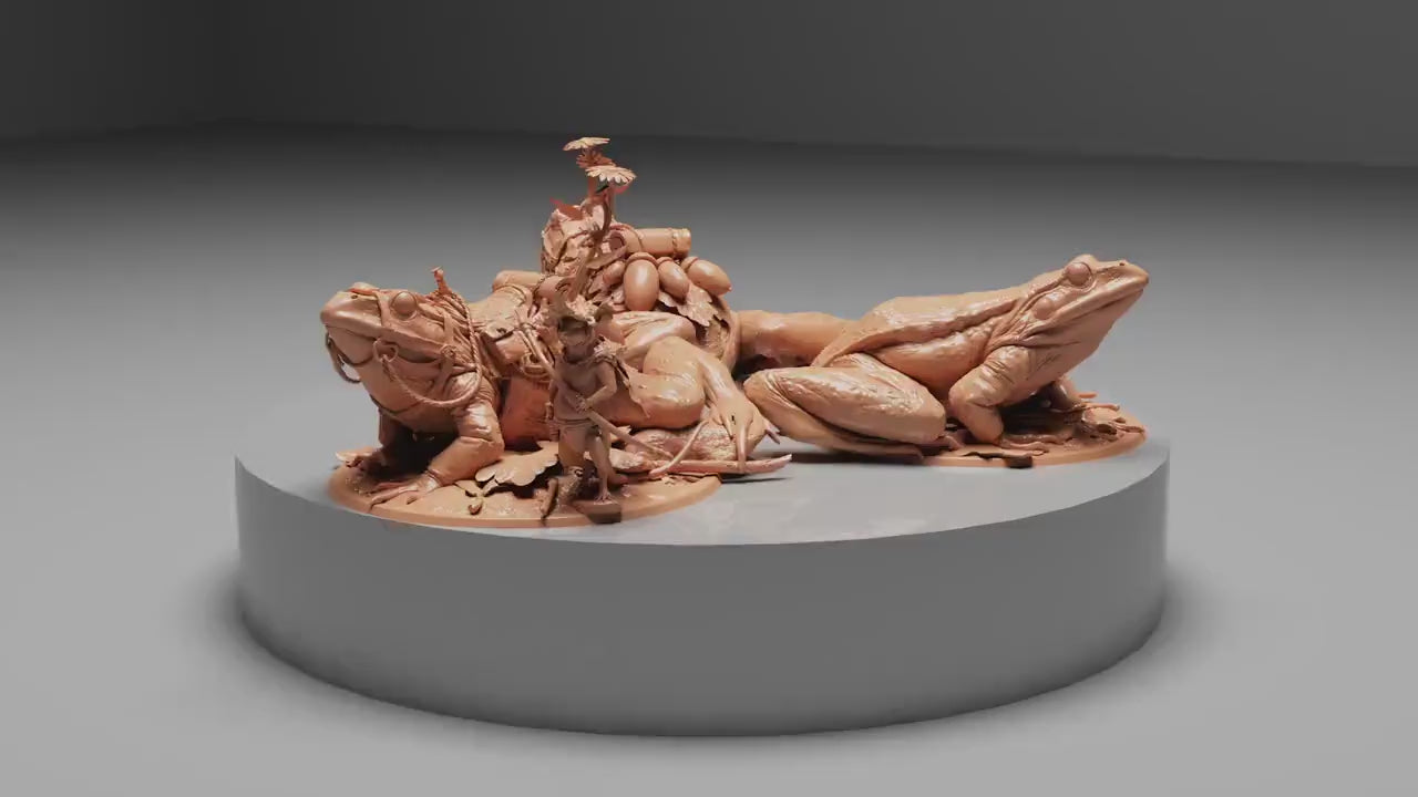 Mouse and Frog IDLE | Aussie 3D Printed Miniatures and Terrain