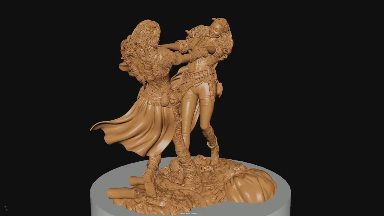 Ode to Joy, Statue, Ernest Nemirovsky | Dungeons and Dragons | Pathfinder | Table Top RPG | 3D Printed Model