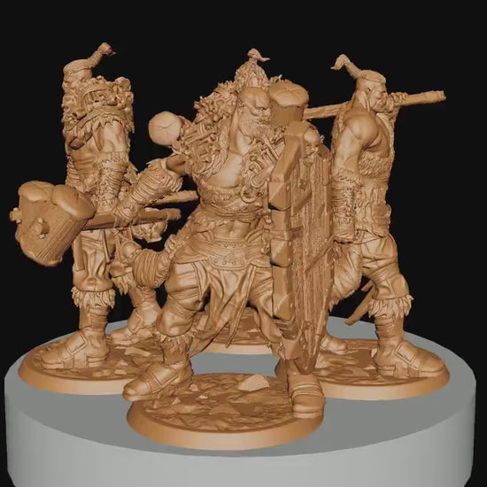 Orcs n' Smashers, Rescale Miniatures | Dungeons and Dragons | Pathfinder | Table Top RPG | 3D Printed Model