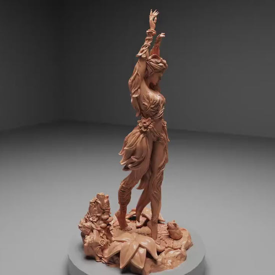 Eyrine the Elven Druid, Powerful NPC, Ernest Nemirovsky | Dungeons and Dragons | Pathfinder | Table Top RPG | 3D Printed Model