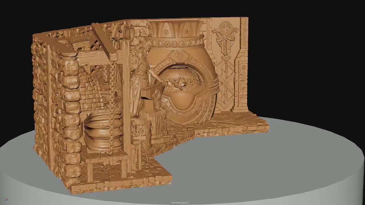 Lara, Blacksmith Shop | Aussie 3D Printed Miniatures and Terrain
